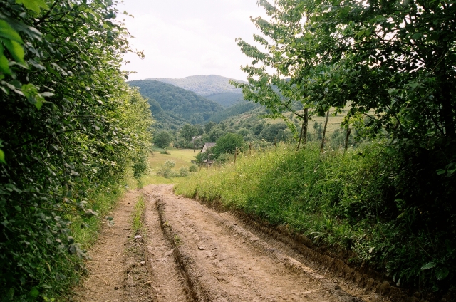 Podkarpatská Rus 2006 - přechod poloniny Boržava - 123