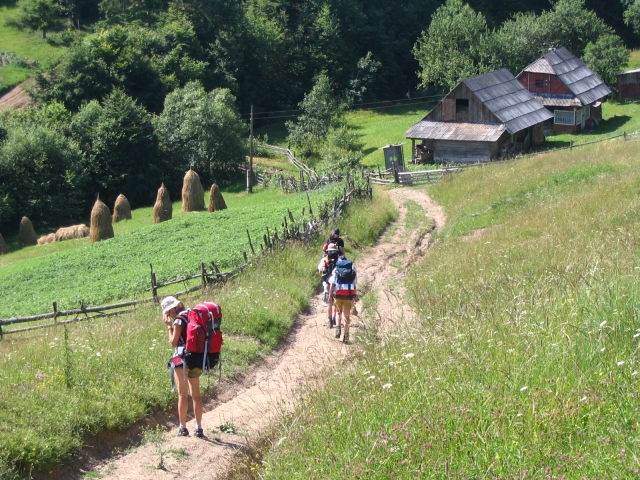 Podkarpatská Rus 2006 - přechod poloniny Boržava - 136