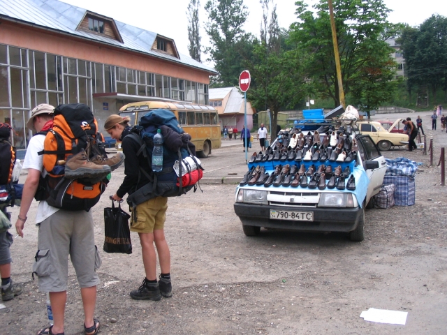 Podkarpatská Rus 2006 - přechod poloniny Boržava - 167